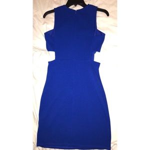 Royal Blue dress.